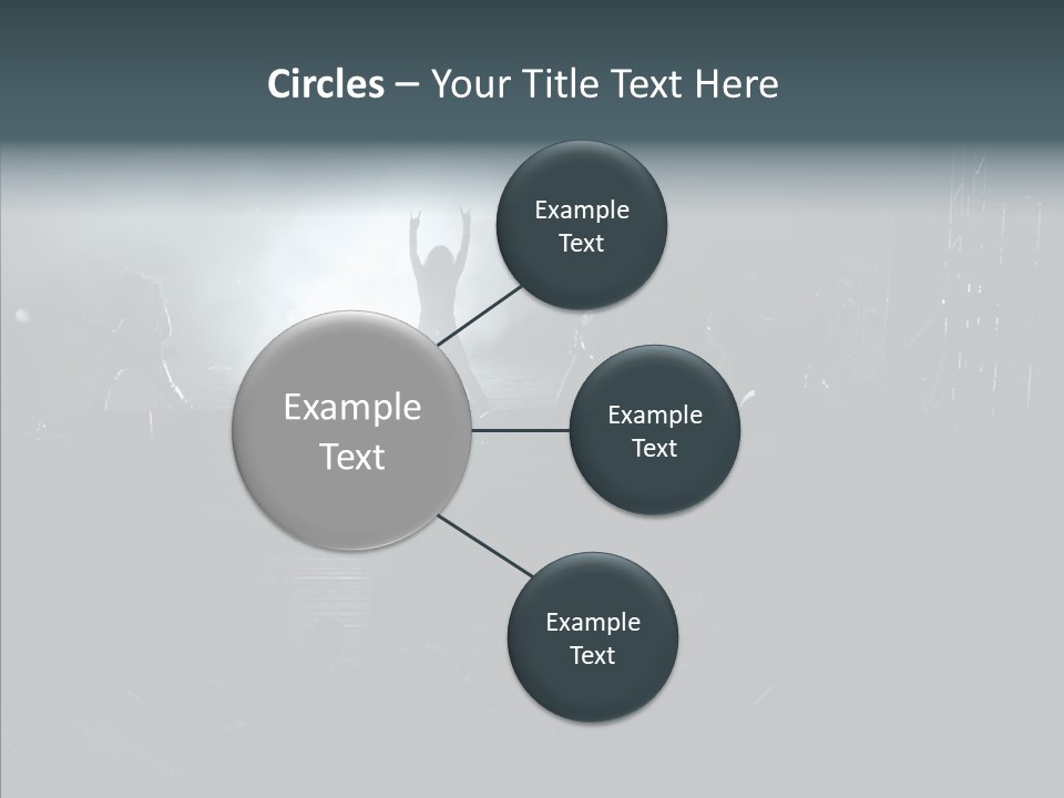 People Backlight Guitars PowerPoint Template