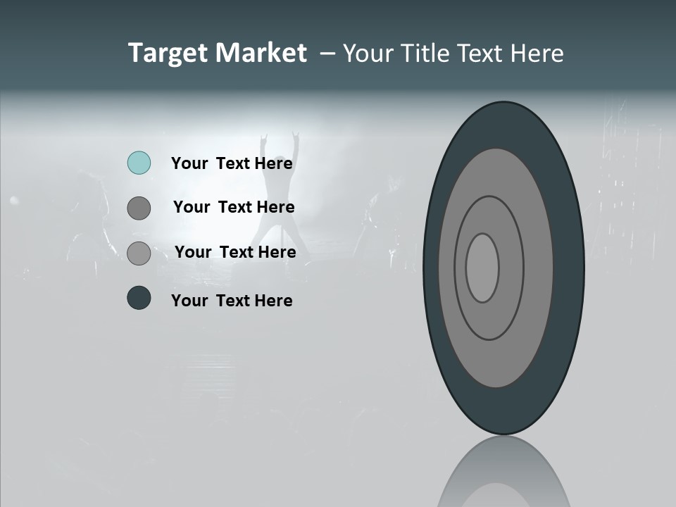 People Backlight Guitars PowerPoint Template