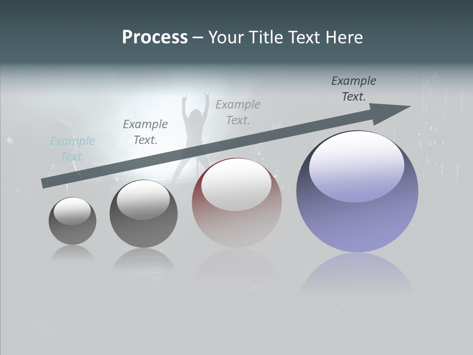 People Backlight Guitars PowerPoint Template