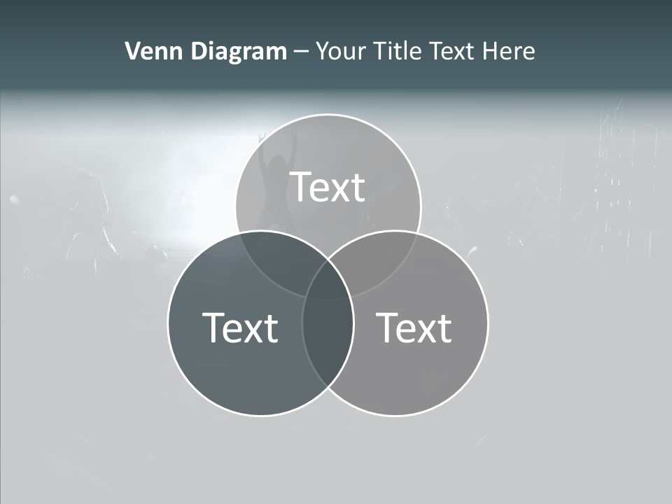 People Backlight Guitars PowerPoint Template