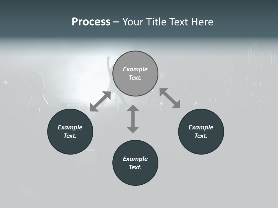People Backlight Guitars PowerPoint Template