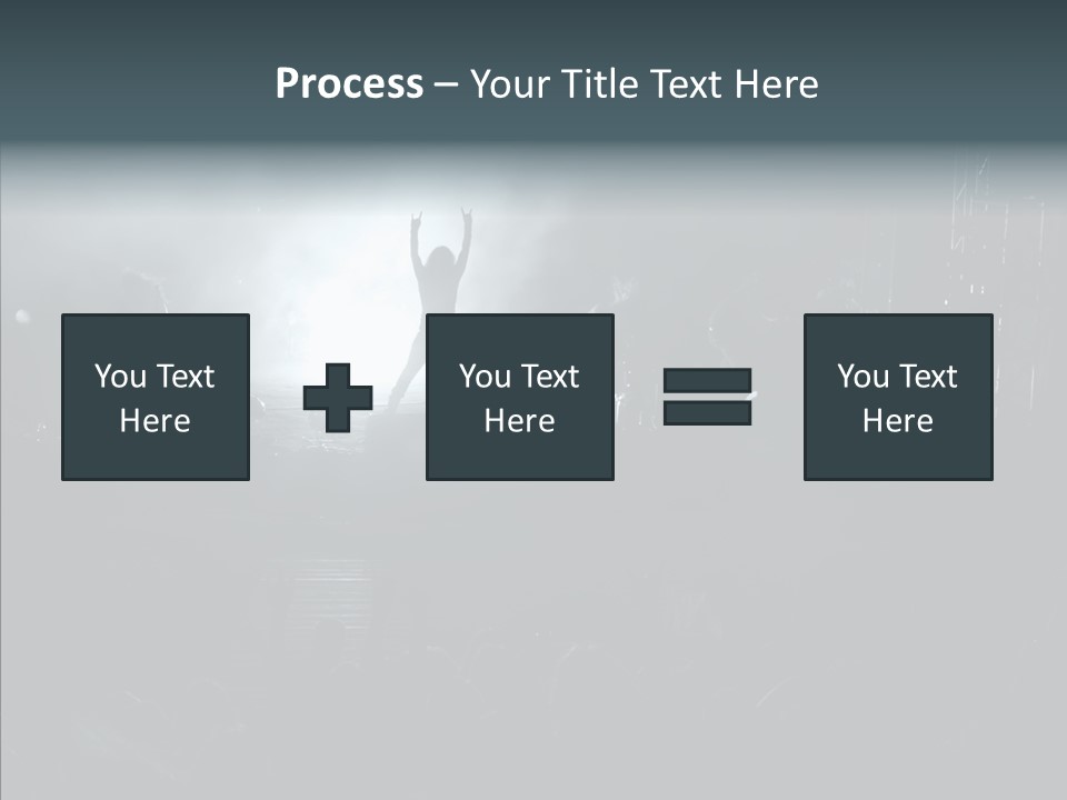 People Backlight Guitars PowerPoint Template