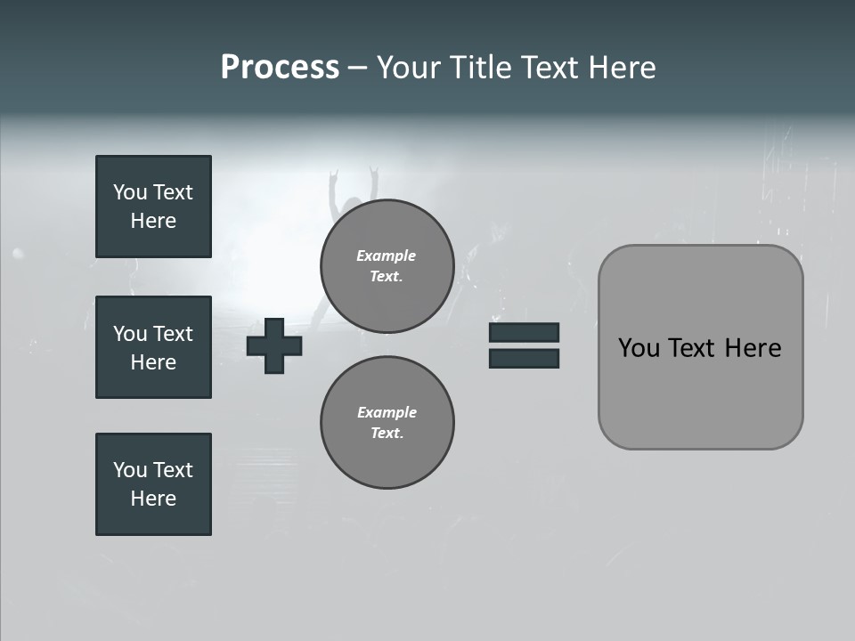 People Backlight Guitars PowerPoint Template