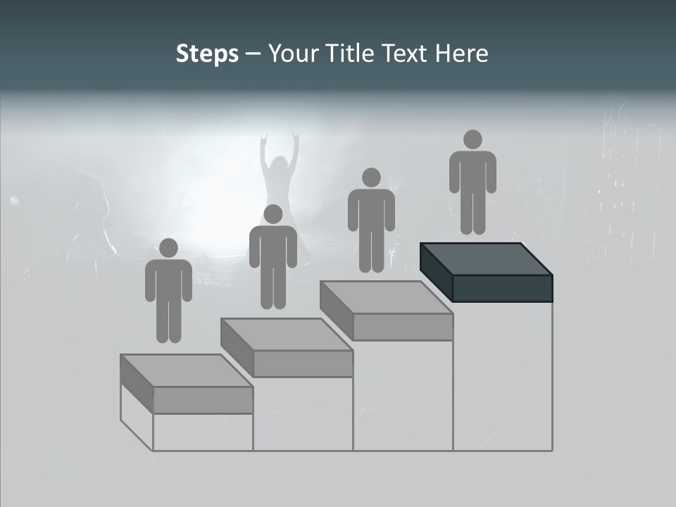 People Backlight Guitars PowerPoint Template