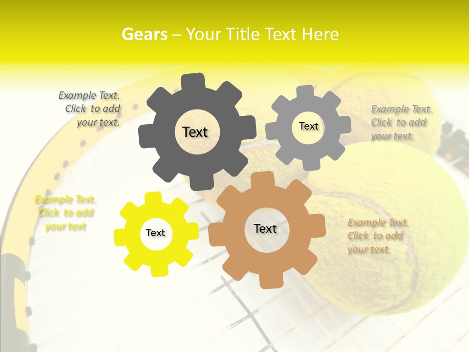 Macro Competition Balls PowerPoint Template