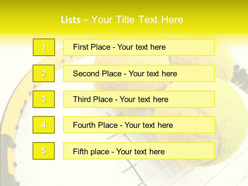 Macro Competition Balls PowerPoint Template