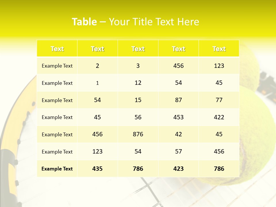 Macro Competition Balls PowerPoint Template