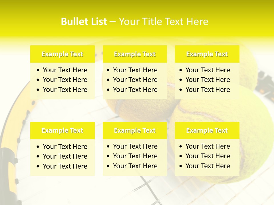 Macro Competition Balls PowerPoint Template