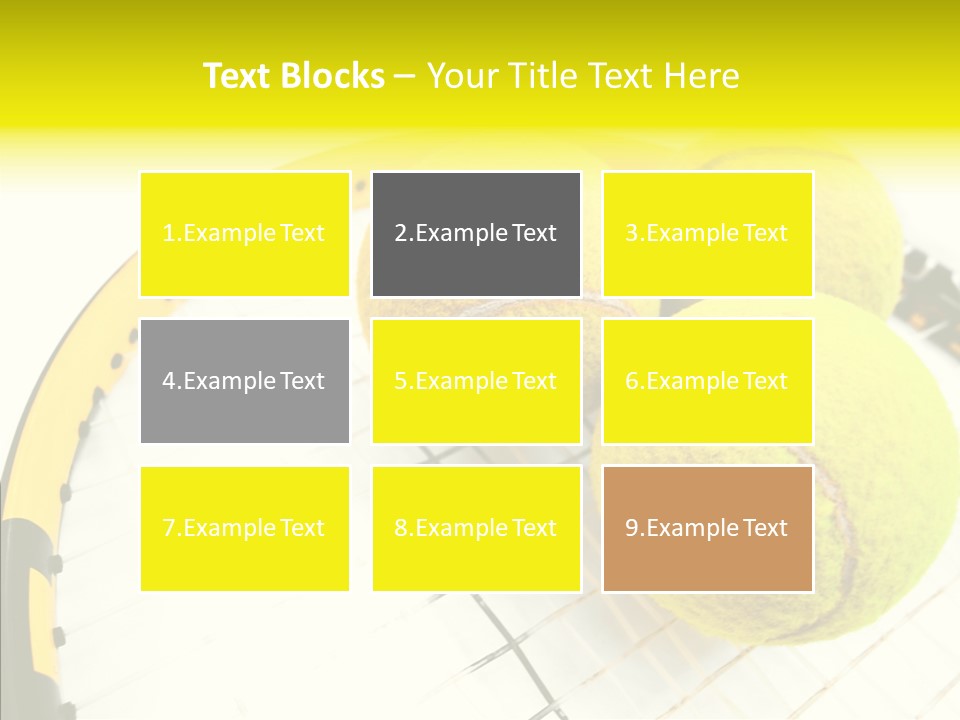 Macro Competition Balls PowerPoint Template