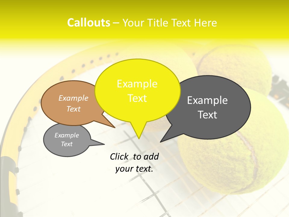 Macro Competition Balls PowerPoint Template
