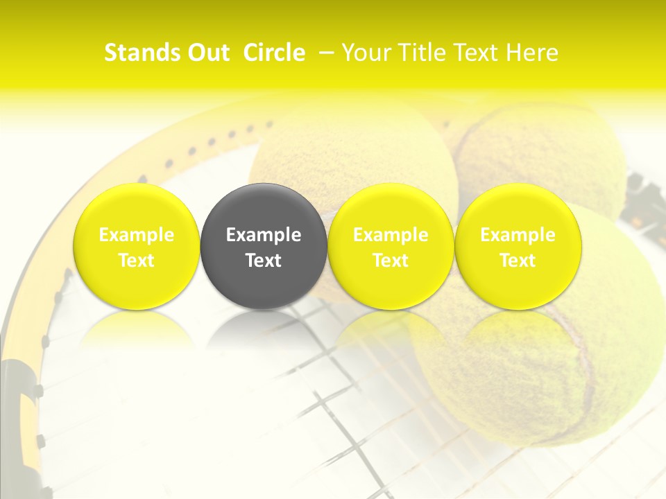 Macro Competition Balls PowerPoint Template