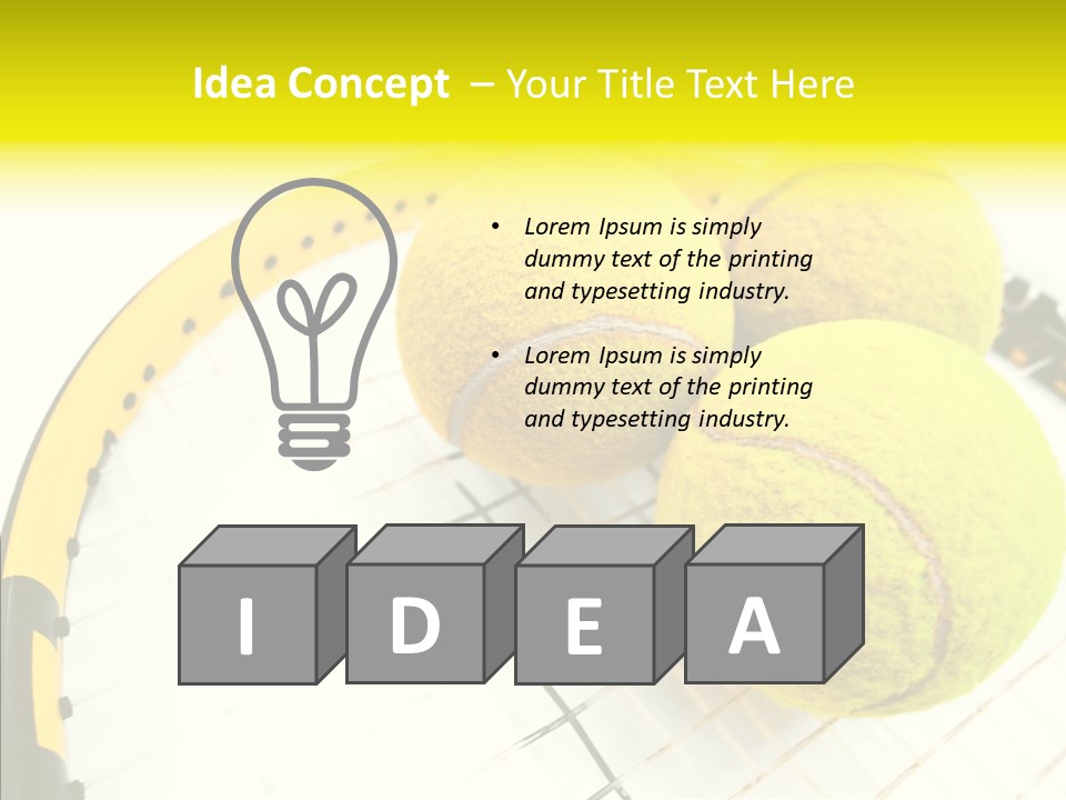 Macro Competition Balls PowerPoint Template