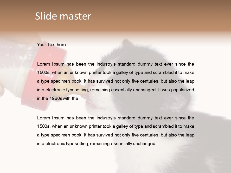 Food Milk Closeup PowerPoint Template