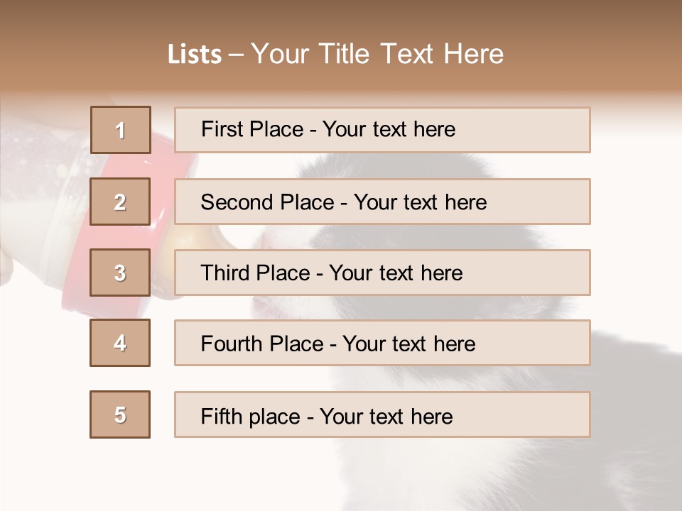 Food Milk Closeup PowerPoint Template