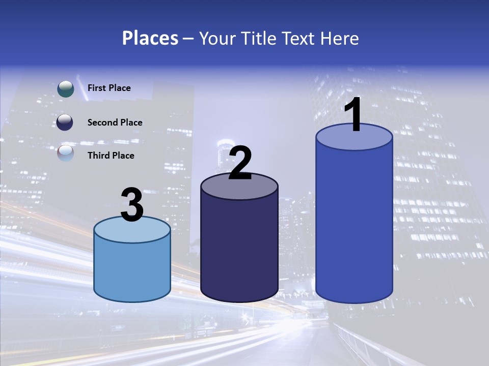 Travel Twilight Skyscraper PowerPoint Template