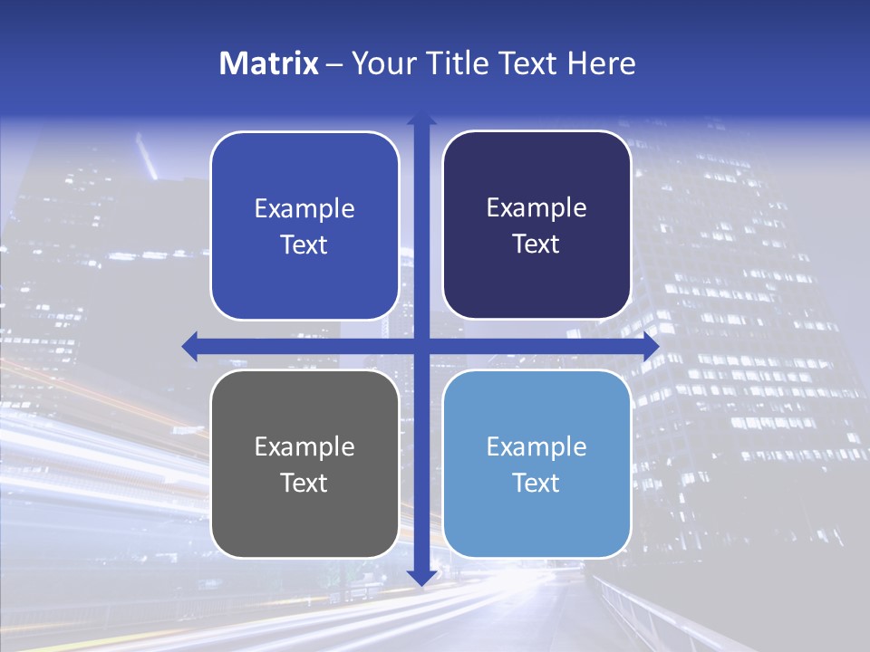 Travel Twilight Skyscraper PowerPoint Template