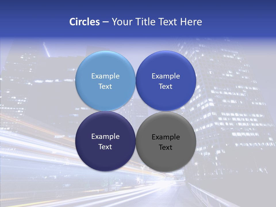 Travel Twilight Skyscraper PowerPoint Template