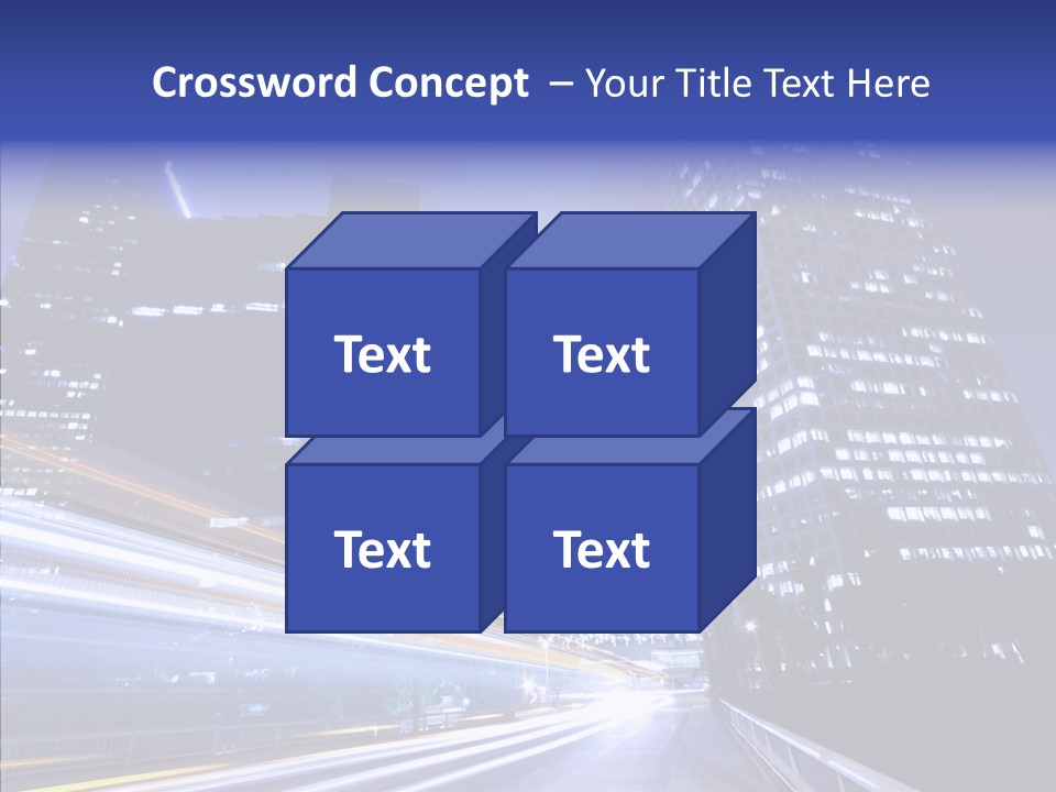Travel Twilight Skyscraper PowerPoint Template