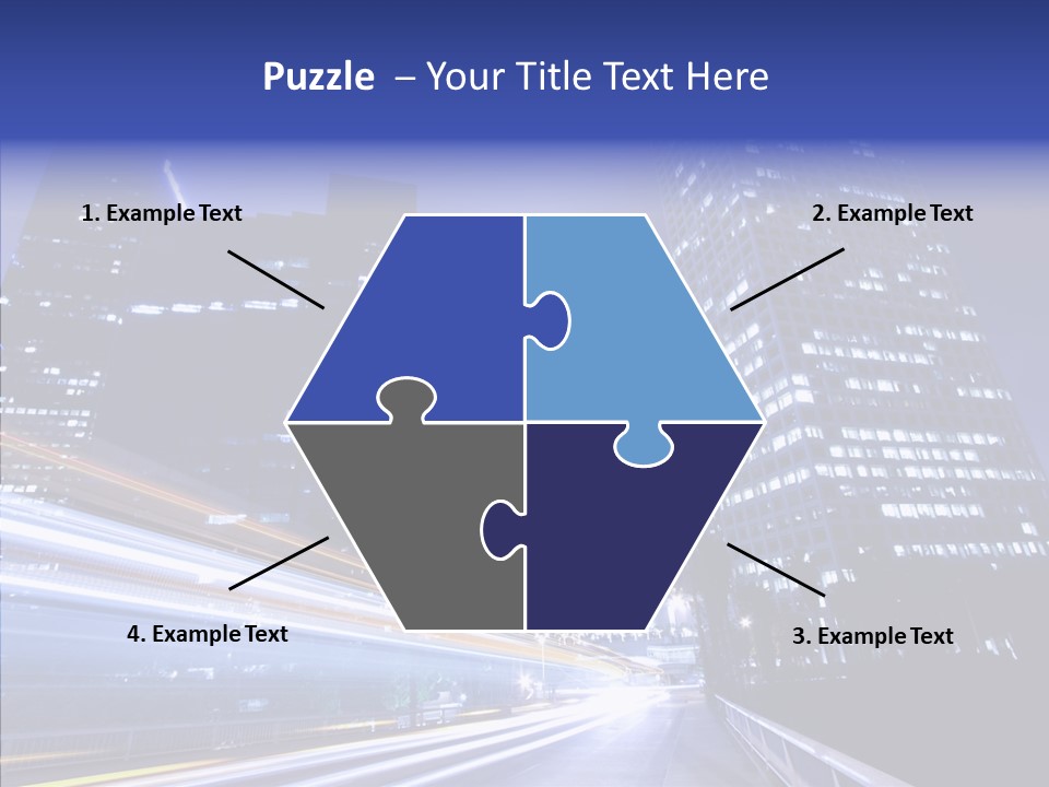 Travel Twilight Skyscraper PowerPoint Template