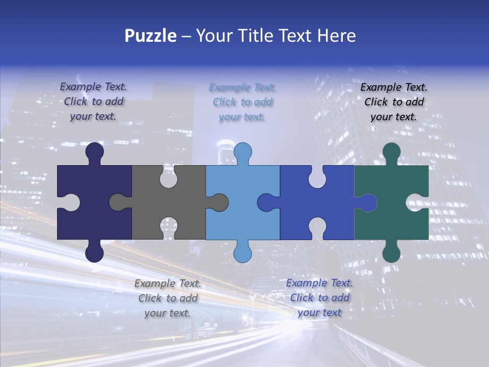 Travel Twilight Skyscraper PowerPoint Template