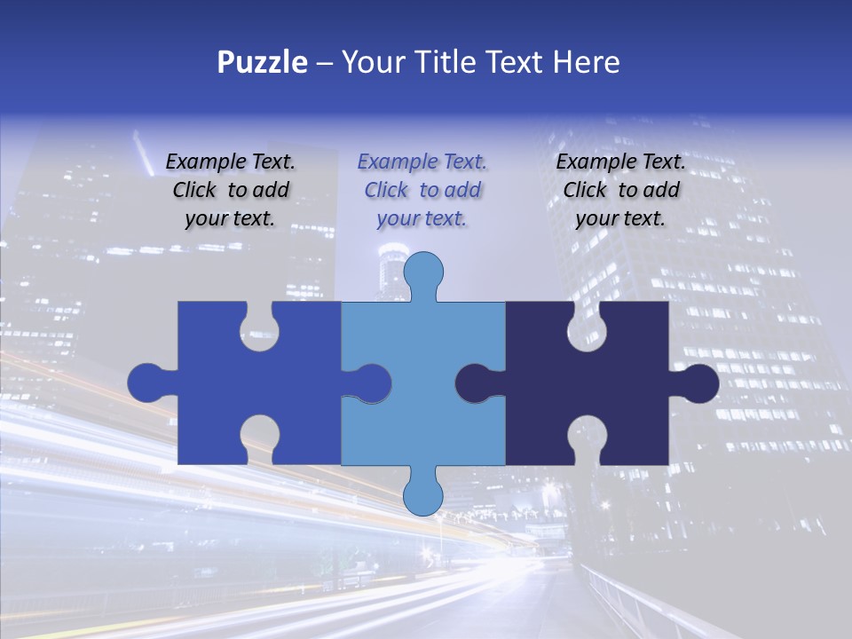 Travel Twilight Skyscraper PowerPoint Template