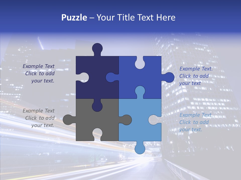 Travel Twilight Skyscraper PowerPoint Template