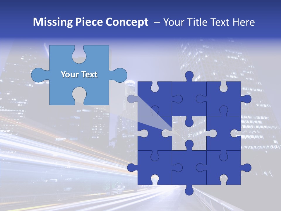 Travel Twilight Skyscraper PowerPoint Template