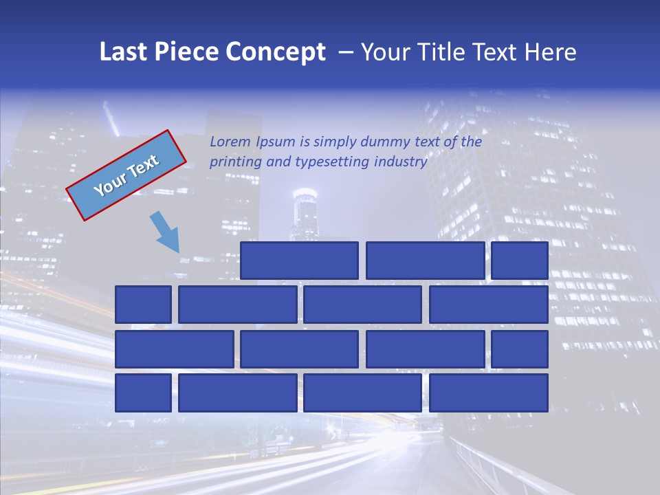 Travel Twilight Skyscraper PowerPoint Template
