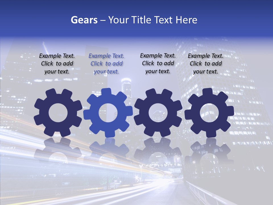 Travel Twilight Skyscraper PowerPoint Template