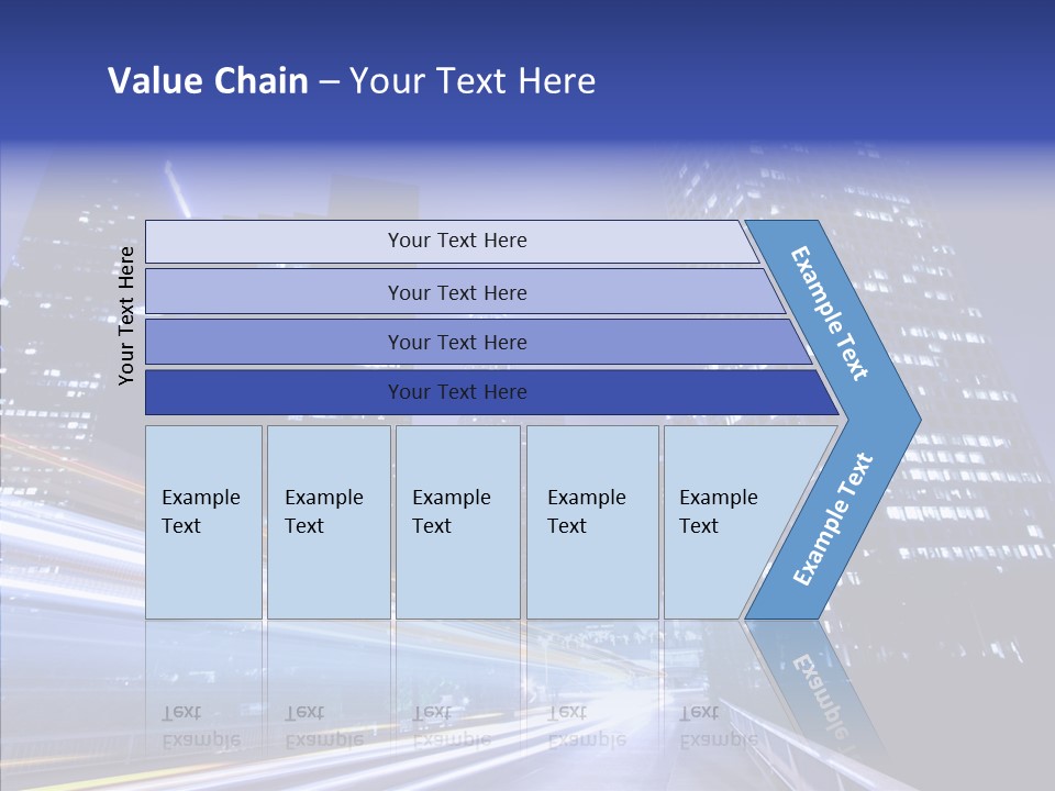 Travel Twilight Skyscraper PowerPoint Template