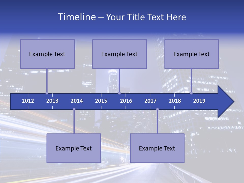 Travel Twilight Skyscraper PowerPoint Template