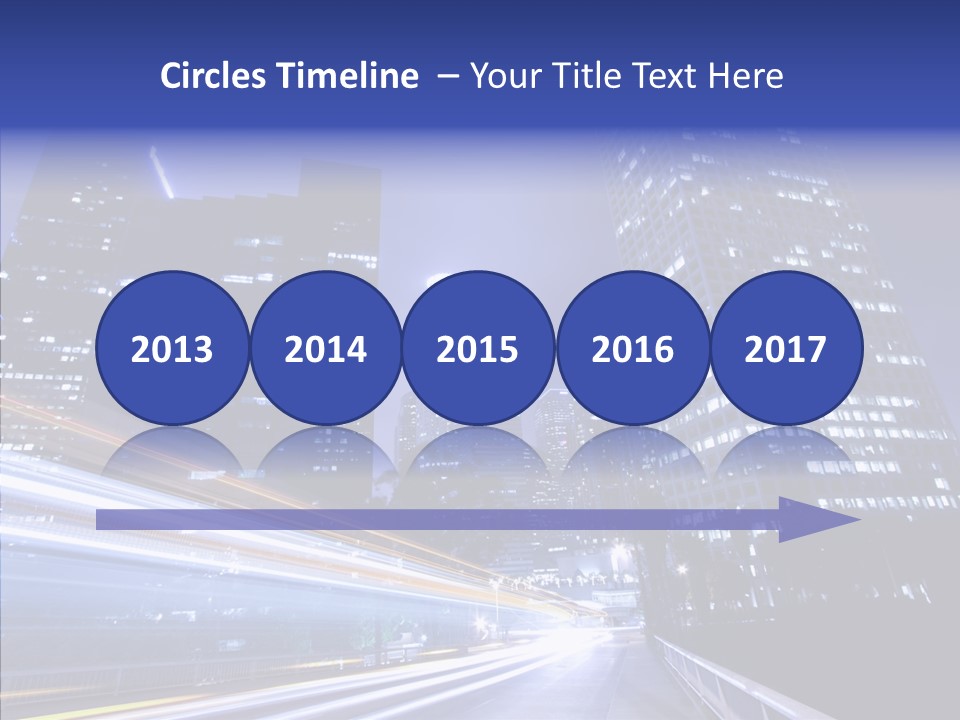 Travel Twilight Skyscraper PowerPoint Template