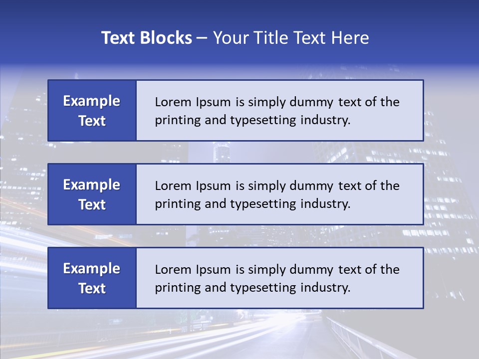 Travel Twilight Skyscraper PowerPoint Template