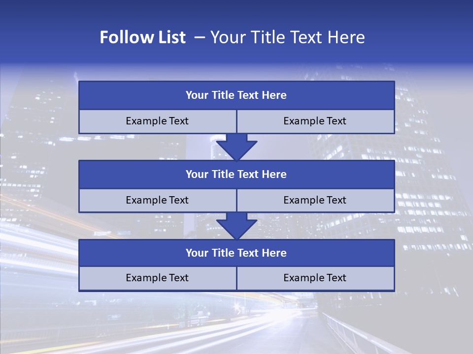 Travel Twilight Skyscraper PowerPoint Template