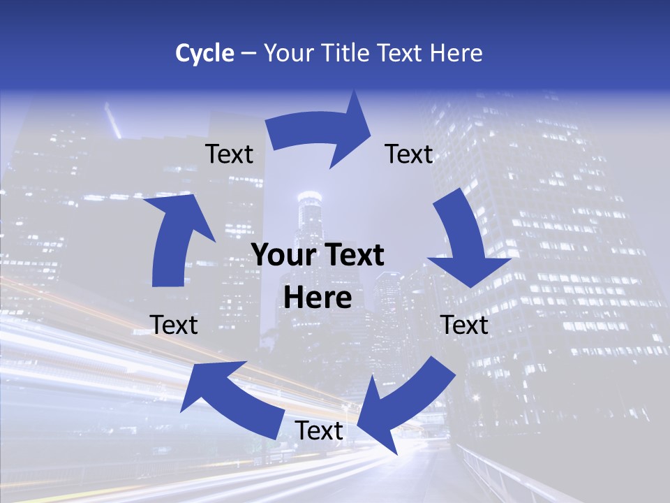 Travel Twilight Skyscraper PowerPoint Template