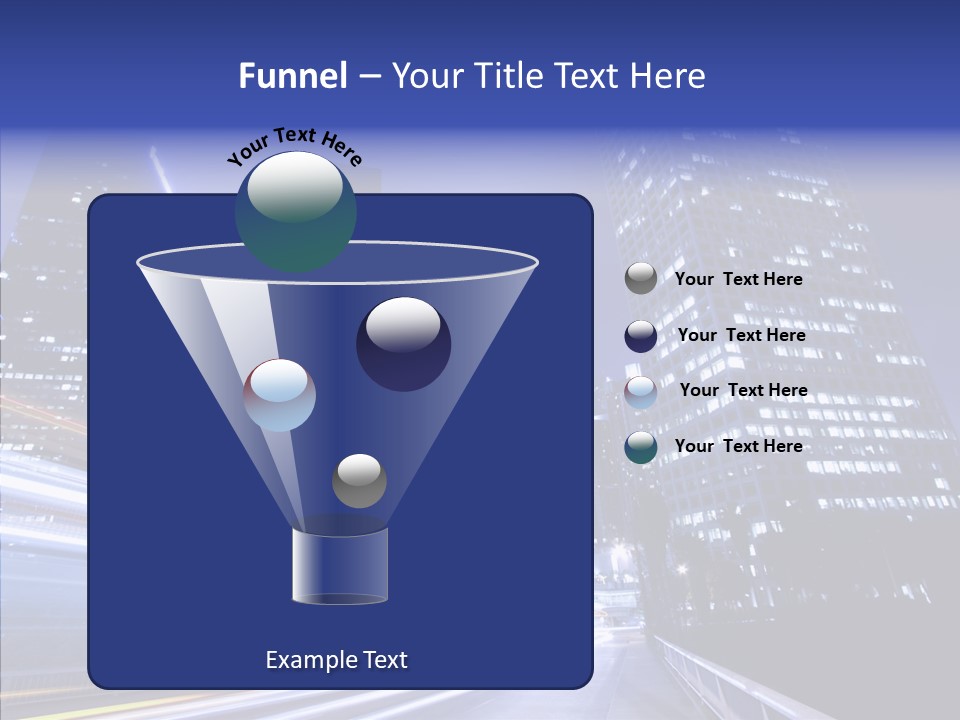 Travel Twilight Skyscraper PowerPoint Template
