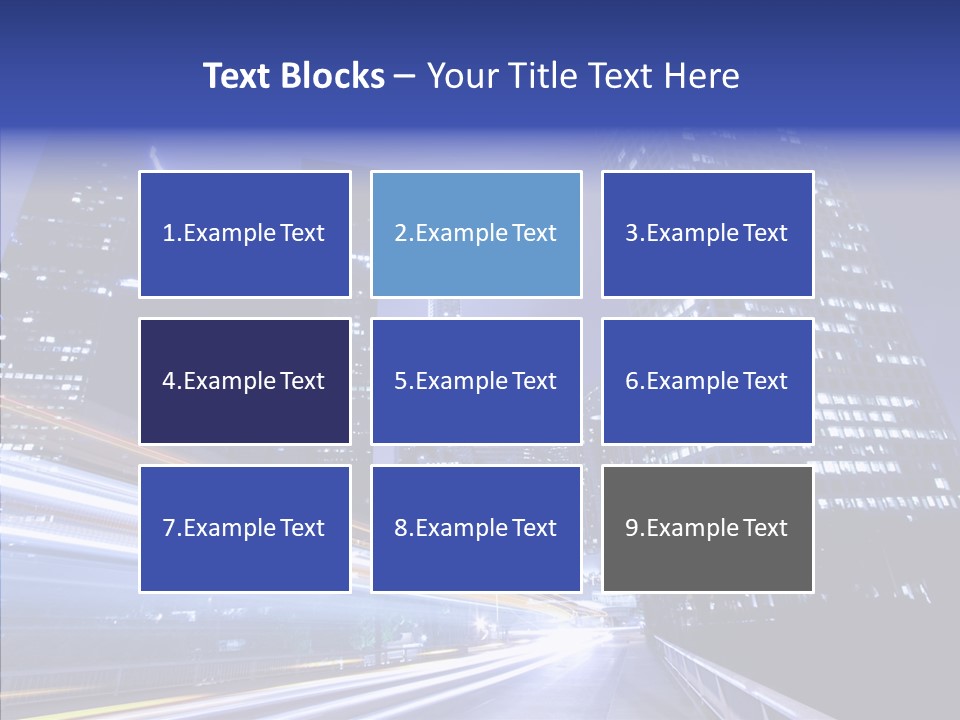 Travel Twilight Skyscraper PowerPoint Template