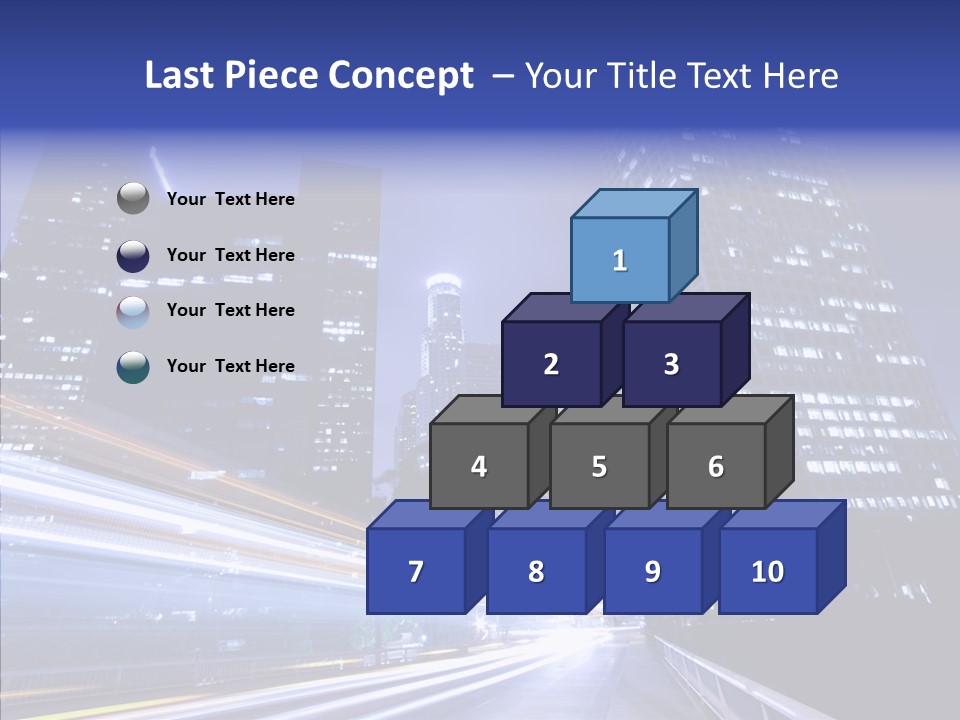 Travel Twilight Skyscraper PowerPoint Template