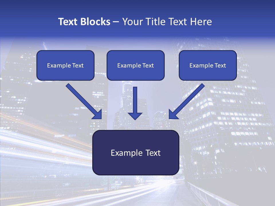 Travel Twilight Skyscraper PowerPoint Template