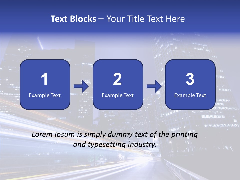 Travel Twilight Skyscraper PowerPoint Template