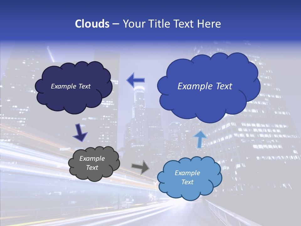 Travel Twilight Skyscraper PowerPoint Template