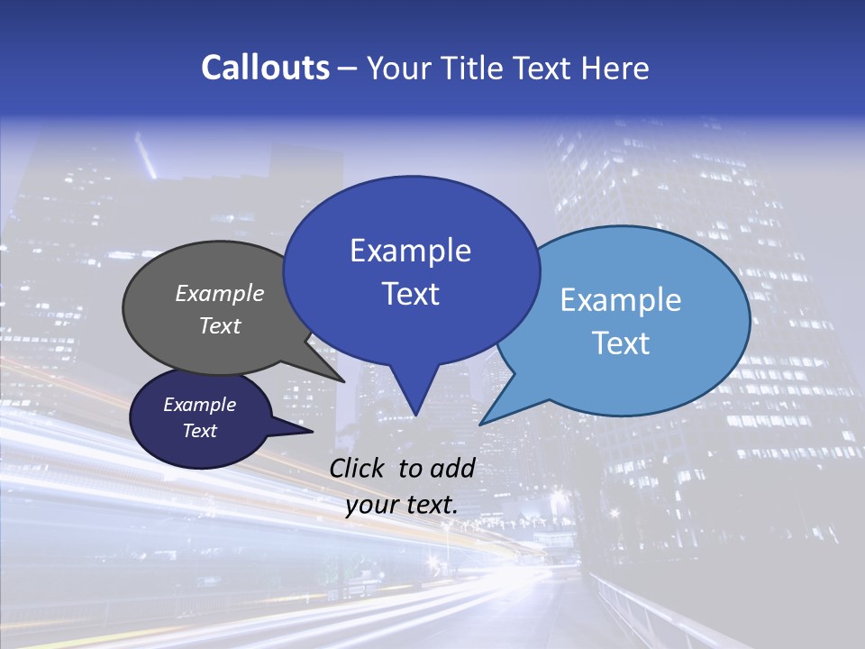 Travel Twilight Skyscraper PowerPoint Template