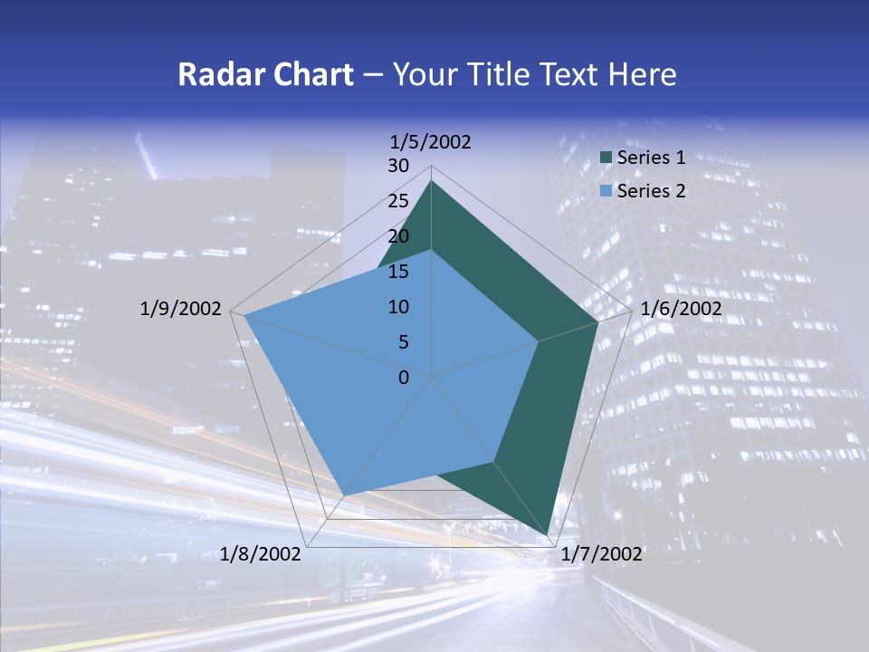 Travel Twilight Skyscraper PowerPoint Template