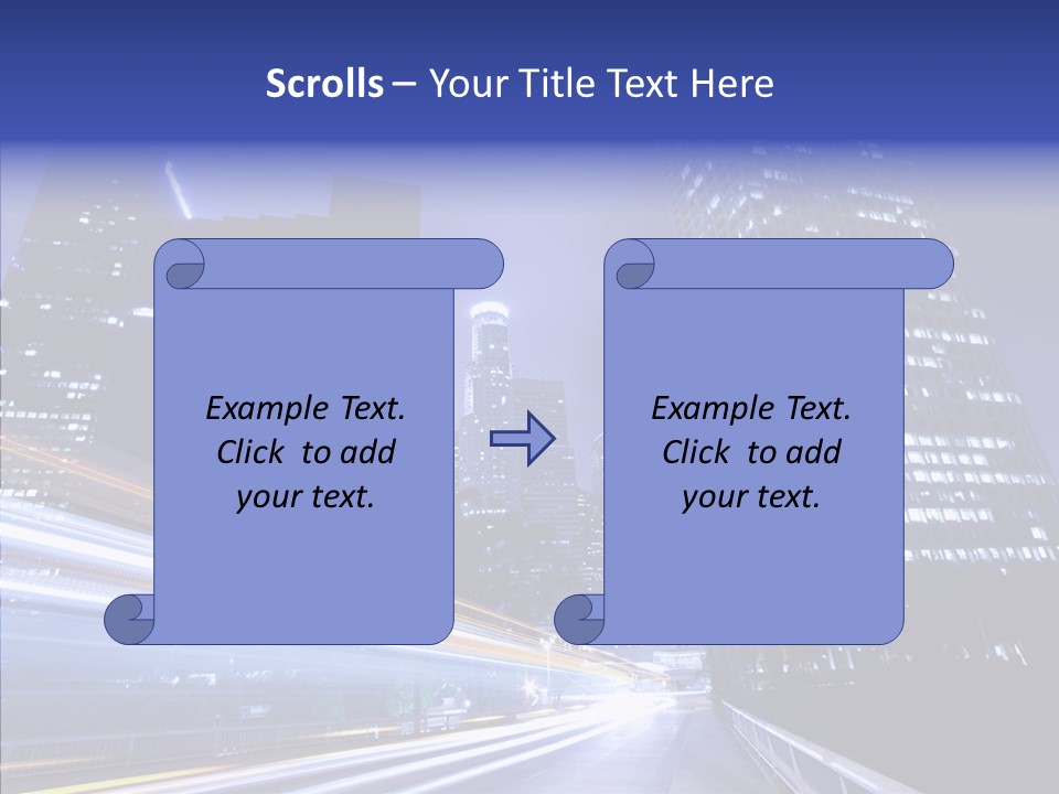 Travel Twilight Skyscraper PowerPoint Template