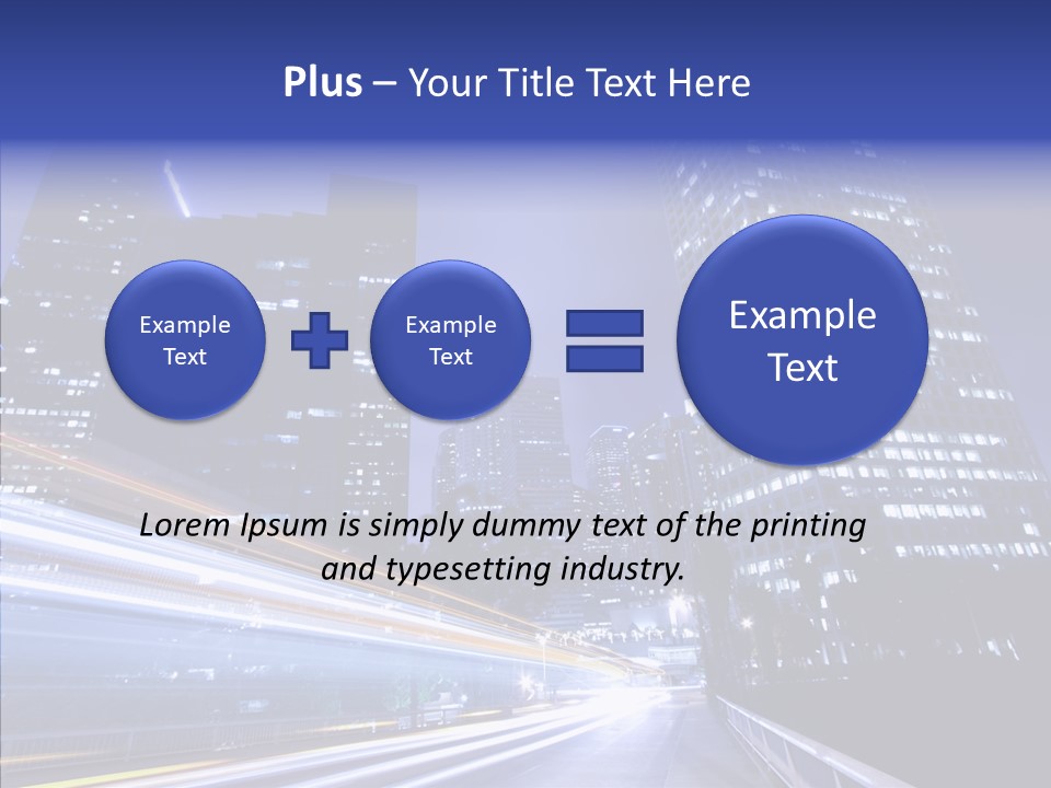 Travel Twilight Skyscraper PowerPoint Template