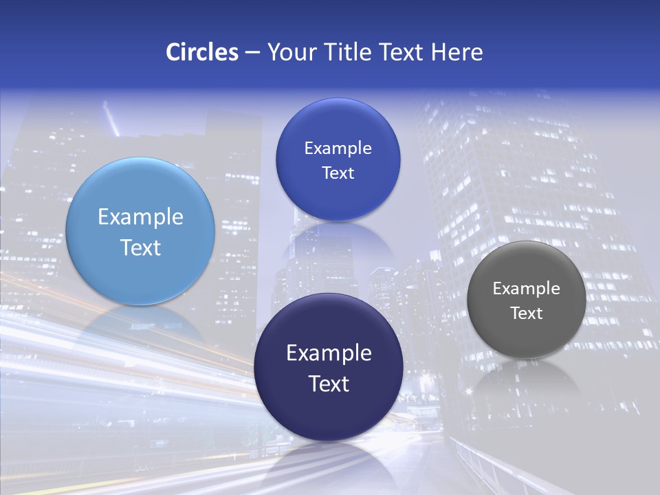 Travel Twilight Skyscraper PowerPoint Template