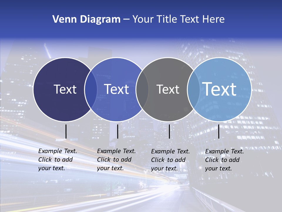 Travel Twilight Skyscraper PowerPoint Template