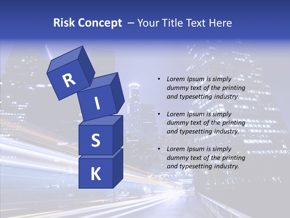 Travel Twilight Skyscraper PowerPoint Template