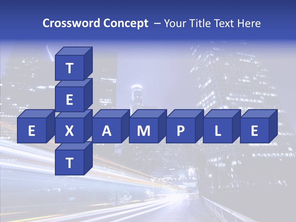 Travel Twilight Skyscraper PowerPoint Template
