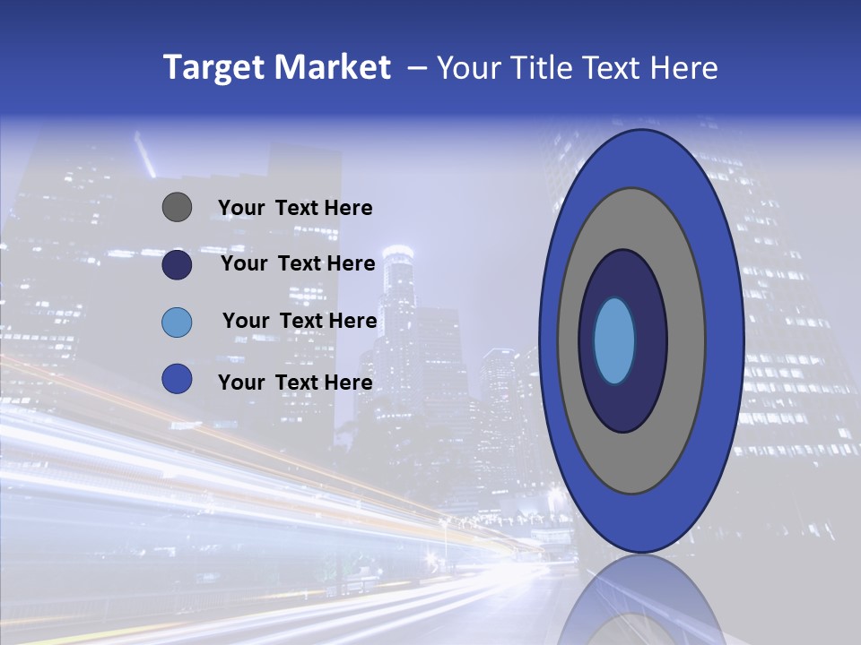 Travel Twilight Skyscraper PowerPoint Template